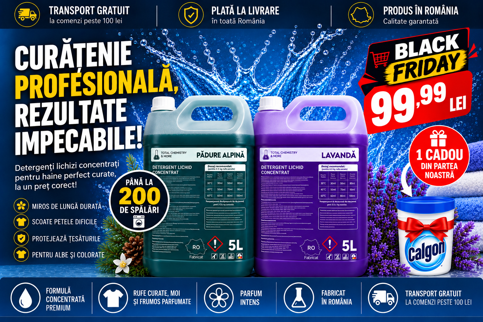 PACHET 10L Detergent + 1 Cadou